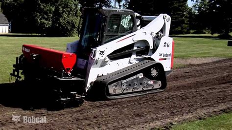 bobcat skid steer seeder|bobcat grass seeder attachment.